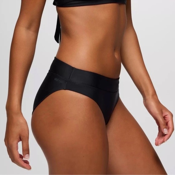 New With Tags prAna Black Summer Wave Bikini Bottoms Size Medium - Picture 4 of 11